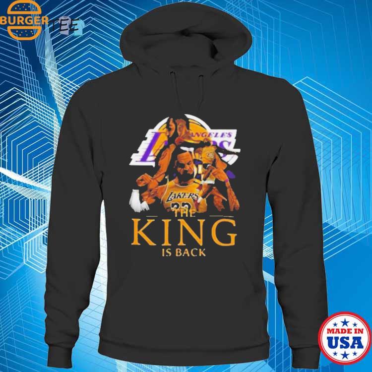 Los Angeles Lakers Lebron James The King Is Back Shirt - Peanutstee