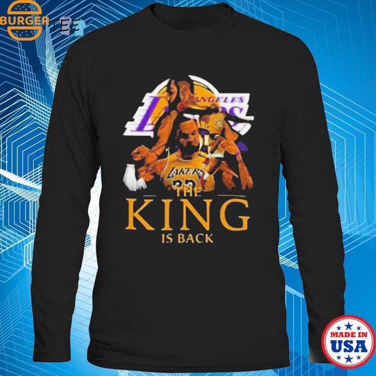 Los Angeles Lakers Lebron James The King Is Back Shirt - Peanutstee