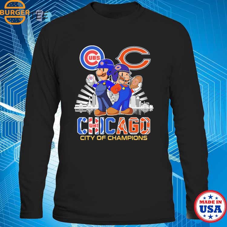 Super Mario Cubs and Bears Chicago City of Champions shirt - Limotees