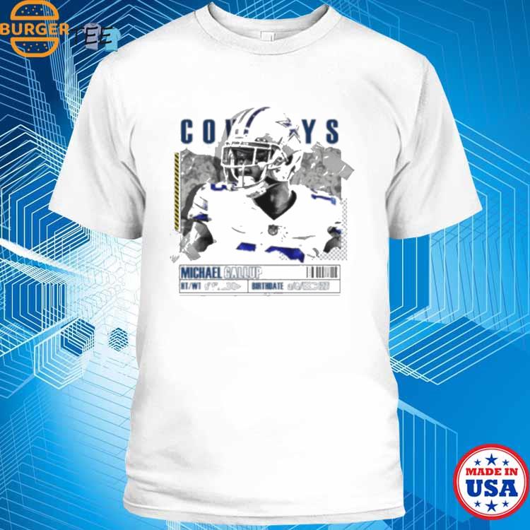 Official Michael Gallup Football Paper Poster Dallas Cowboys T