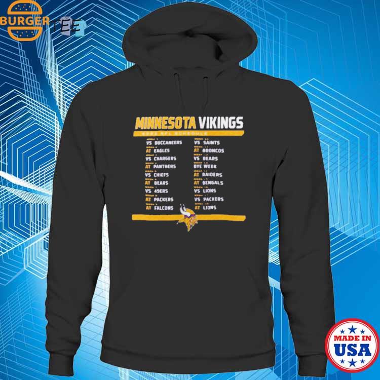 Minnesota Vikings 2023 NFL Schedule Shirt, hoodie, sweater, long sleeve and  tank top