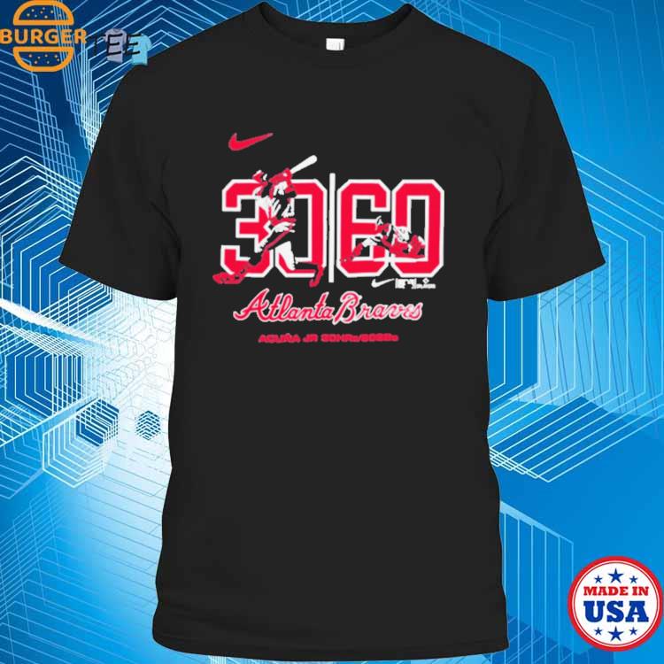 Guineashirt on X: Nike Atlanta Braves Acuña Jr 30 60 shirt Buy