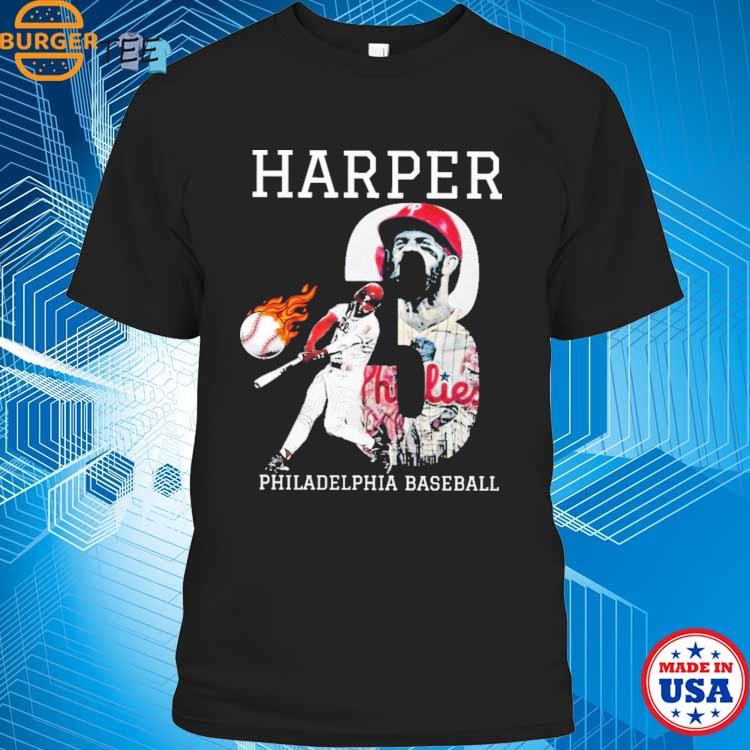  Number Portrait Bryce Harper Philadelphia MLBPA T-Shirt :  Clothing, Shoes & Jewelry