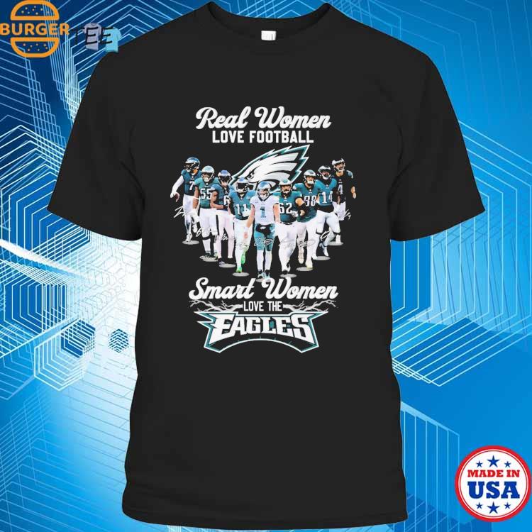 Real women love football smart women love Philadelphia Eagles logo shirt,  hoodie, sweater, long sleeve and tank top