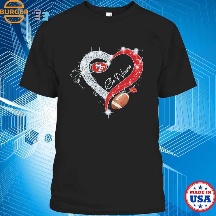 San Francisco 49ers Go Niners Diamond Heart shirt, hoodie, sweater, long  sleeve and tank top