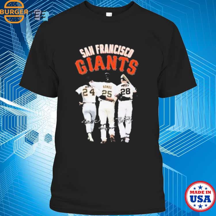 Official San Francisco Giants Willie Mays Barry Bonds Buster Posey  Signatures 2023 T-Shirt, hoodie, sweater, long sleeve and tank top