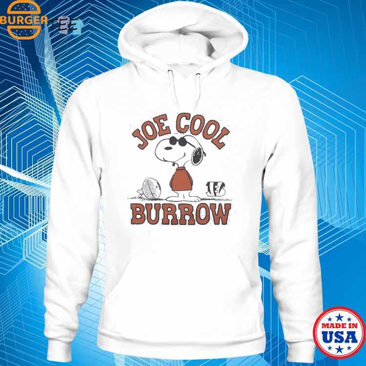 Peanuts X Bengals Joe Cool Burrow Shirt, hoodie, sweater and long