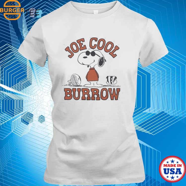 Peanuts X Bengals Joe Cool Burrow Shirt, hoodie, sweater, long sleeve and  tank top