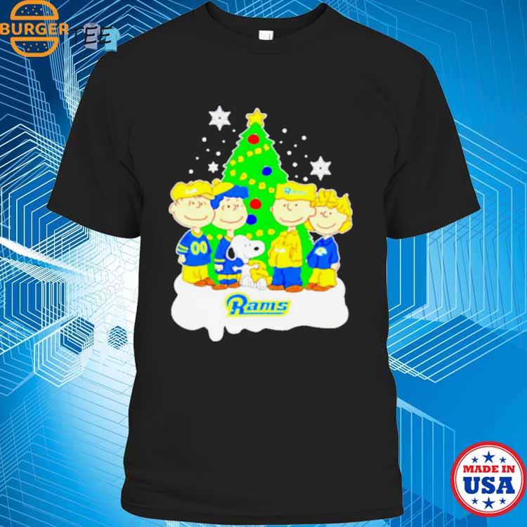 Funny snoopy the Peanuts los angeles rams Christmas T-shirt - Kaiteez