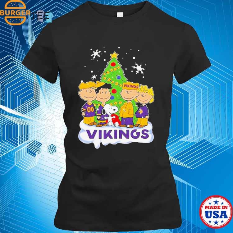 Snoopy the Peanuts Minnesota vikings Christmas elf themed Shirt - Limotees