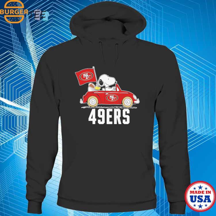 Official san Francisco 49ers Snoopy On A Car Shirt, hoodie, sweater, long  sleeve and tank top