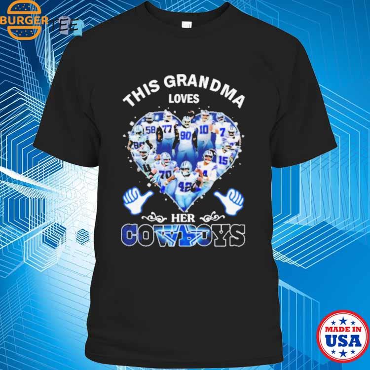 Official This Grandma Loves Dallas Cowboys Heart Players Shirt, hoodie,  sweater, long sleeve and tank top