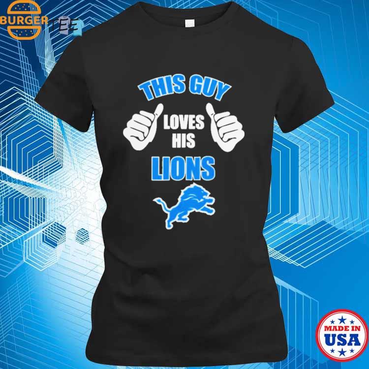 This guy loves his Detroit Lions shirt, hoodie, sweater, long