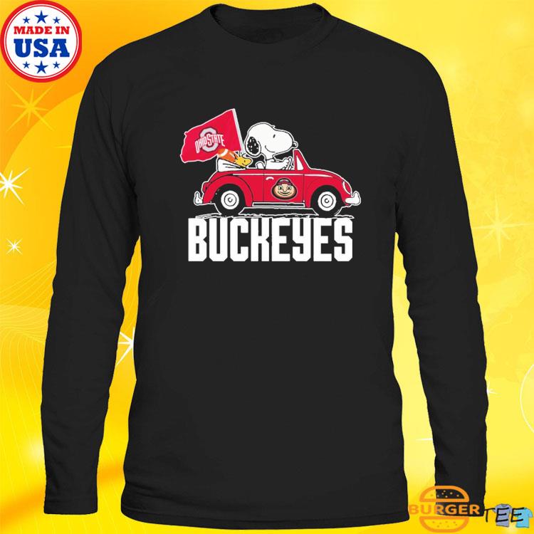 Snoopy and Woodstock drive Car Buccaneers football shirt, hoodie, sweater  and long sleeve