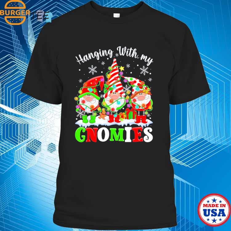 2023 Christmas Gnome Hanging With My Gnomies Family Pajamas T-shirt