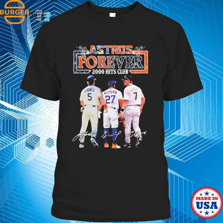 Astros Forever 2000 Hits Club Jeff Bagwell José Altuve And Craig Biggio  Signatures T-shirt, hoodie, sweater, long sleeve and tank top