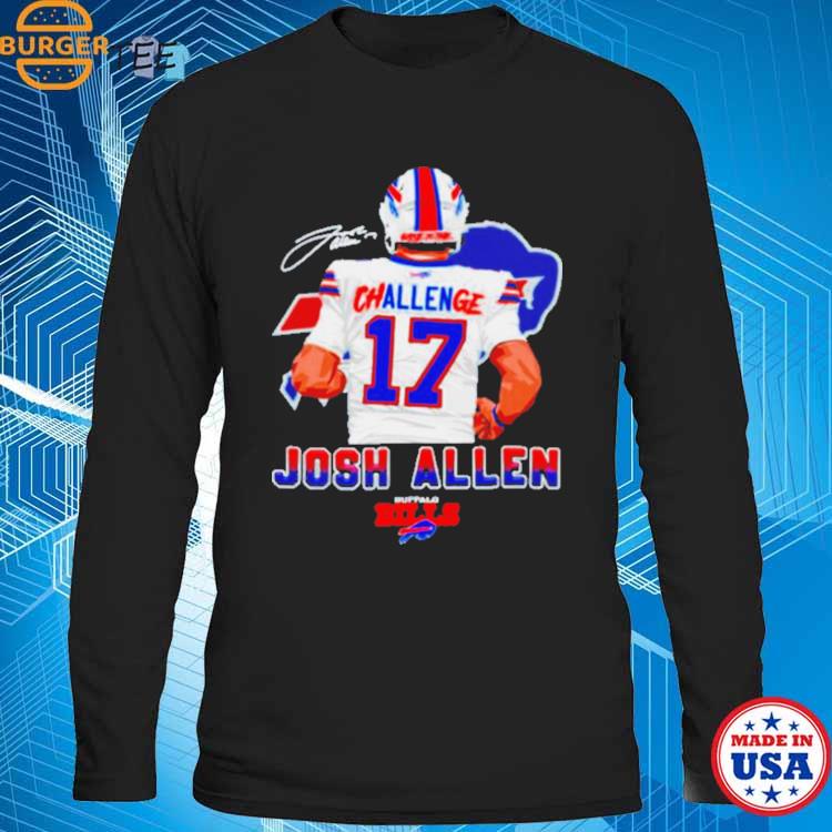 Buffalo Bills Challenge 17 Josh Allen Signature shirt, hoodie, longsleeve,  sweatshirt, v-neck tee