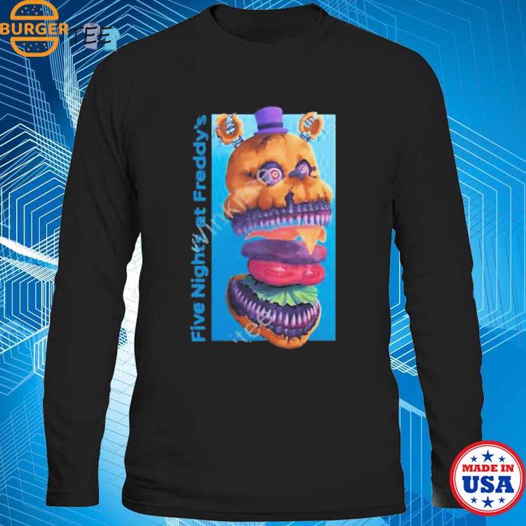 Hottopic Burger Nightmare Fredbear Five Nights At Freddy's Midnight Snack  Shirt, hoodie, sweater and long sleeve