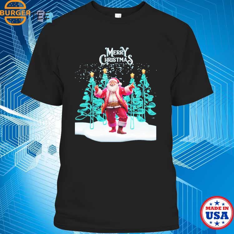 Cheerful Dancing Santa Claus T-shirt