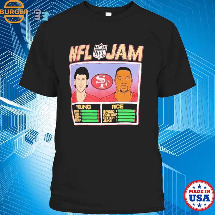 NFL Jam San Francisco 49ers Jerry Rice & Steve Young shirt, hoodie