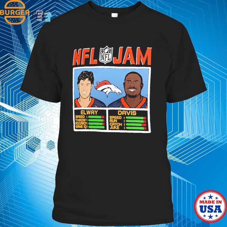 Nfl Jam Denver Broncos Elway And Davis Shirt - Shibtee Clothing