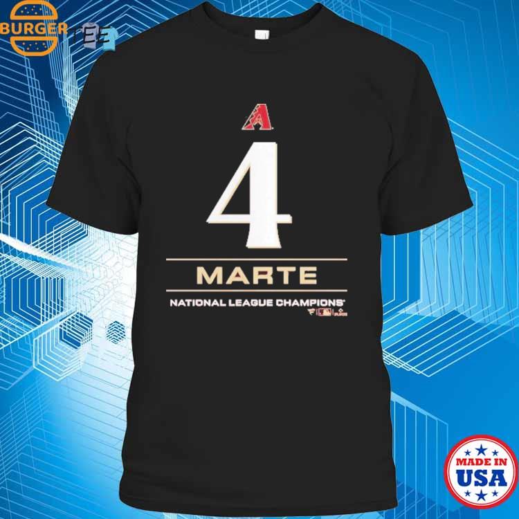 Ketel Marte Arizona Diamondbacks Majestic Official Name and Number T-Shirt  - Black