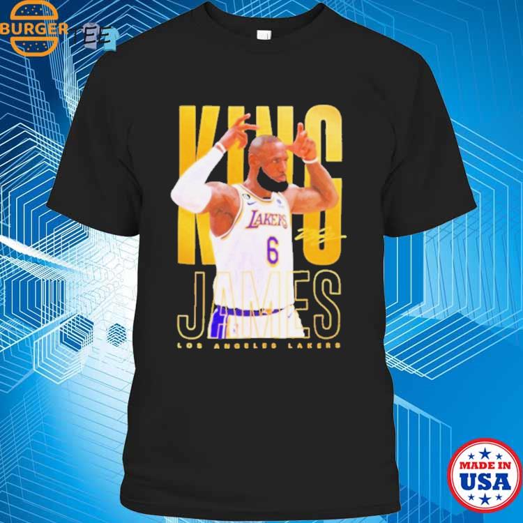 Lebron James King Los Angeles Lakers Signature 2023 T Shirt