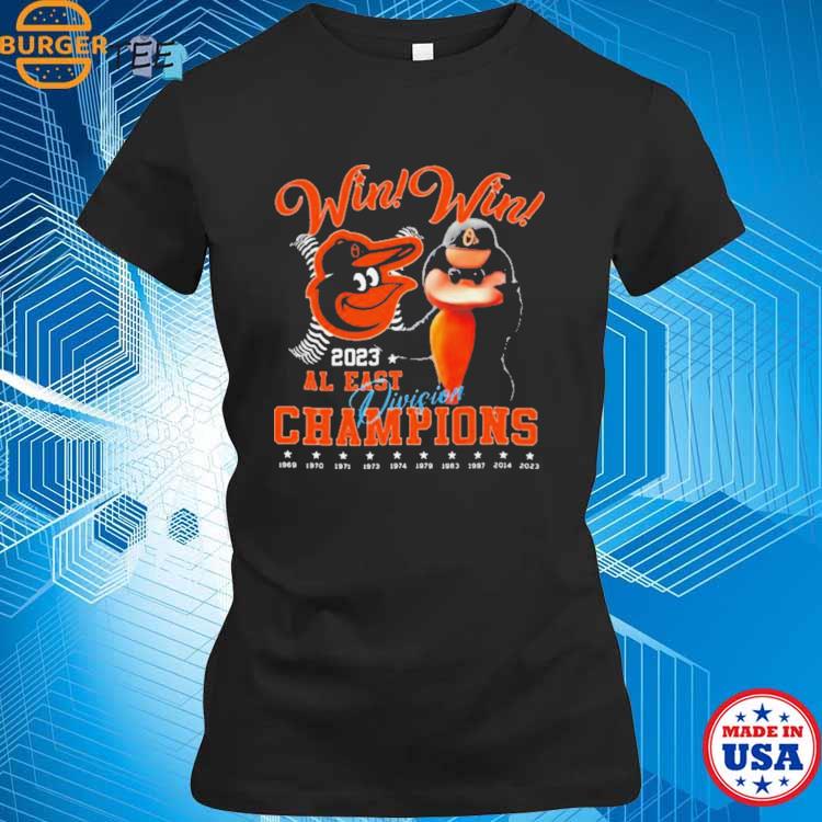 Win Win 2023 Al East Division Champions Baltimore Orioles T-Shirt -  Teechicoutlet