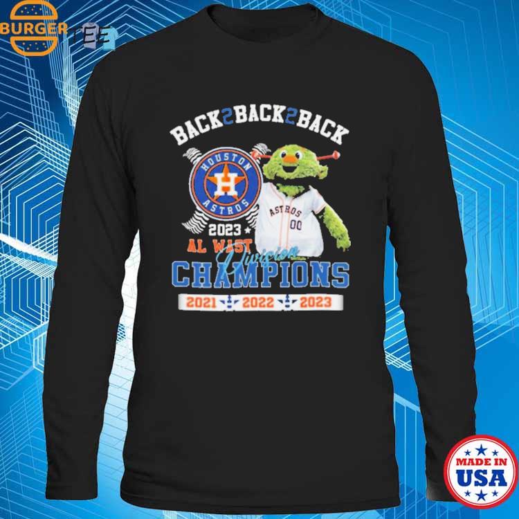 Design mlb houston astros back2back2back 2023 al east Division champions  2021 2022 2023 shirt, hoodie, sweater, long sleeve and tank top
