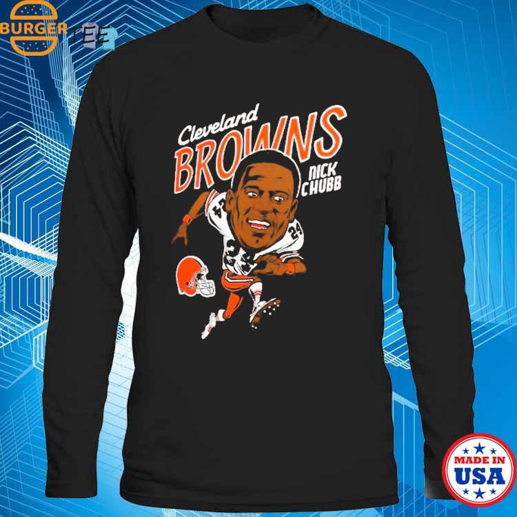 Cleveland Brown Nick Chubb Caricature Shirt, hoodie, sweater, long