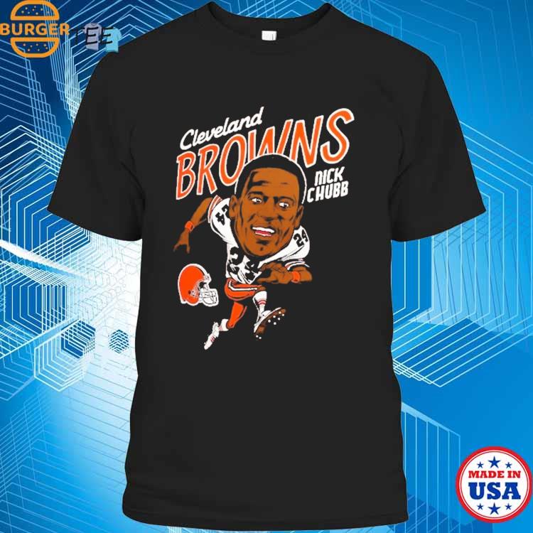 Nick Chubb Cleveland Browns Homage Caricature Player Tri Blend T