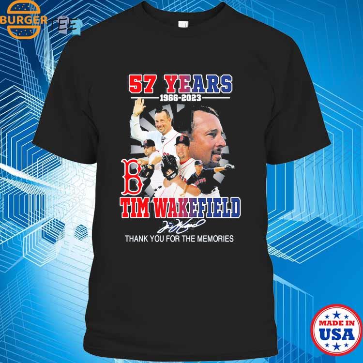 49 Tim Wakefield 1966 – 2023 Boston Red Sox 1995 – 2011 Thank You For The  Memories T-shirt