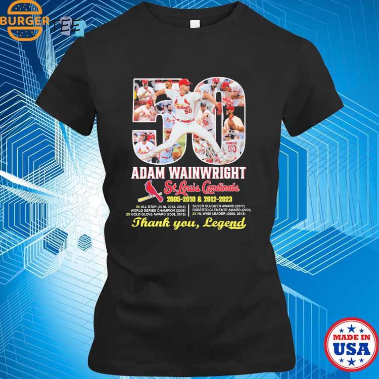 Adam Wainwright St Louis Cardinals 2005 2010 2012 2023 Thank You