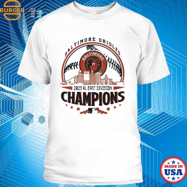 Baltimore Orioles 2023 Al East Division Champions Skyline T-Shirt