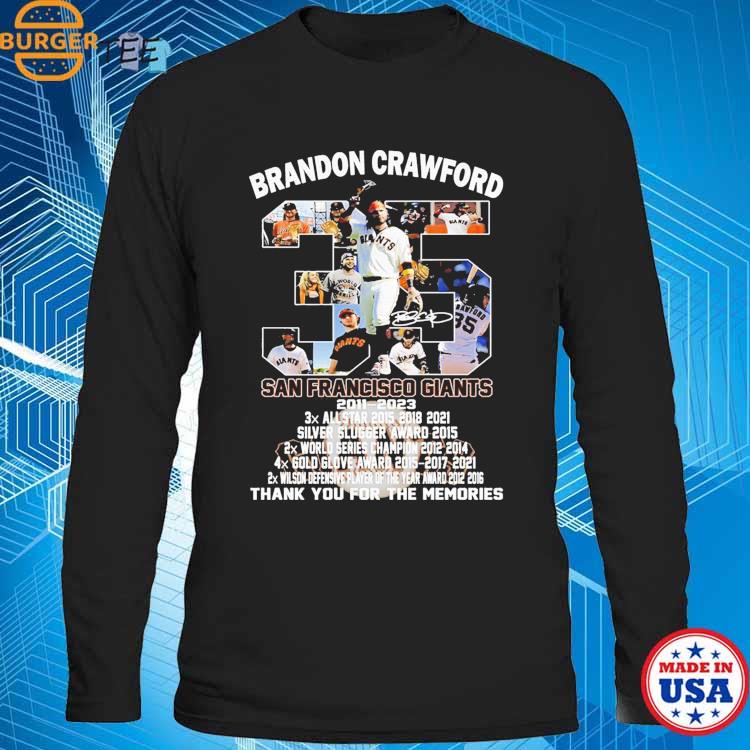 Official Brandon Crawford San Francisco Giants T-Shirts, Giants Shirt,  Giants Tees, Tank Tops