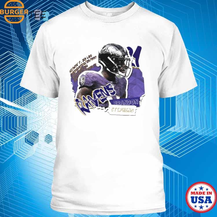 Brandon Stephens Football Paper Baltimore Ravens Shirt - Peanutstee
