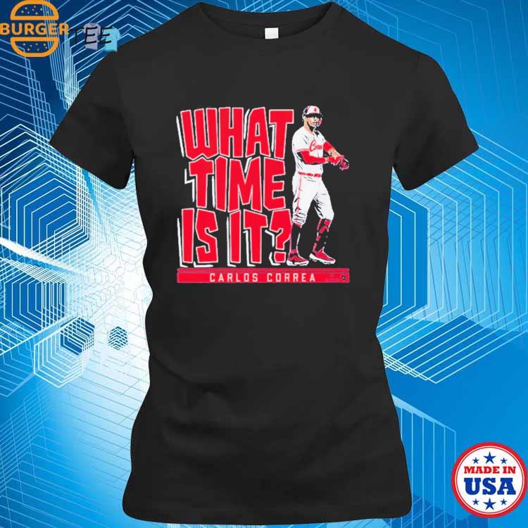 Carlos Correa What Time Is It Minnesota Shirt, hoodie, longsleeve,  sweatshirt, v-neck tee