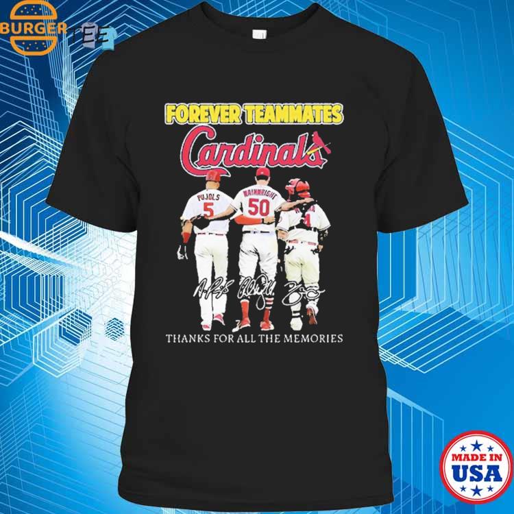 Official forever Teammates St Louis Cardinals Thanks For All The Memories  Unisex T-Shirt, hoodie, sweater, long sleeve and tank top