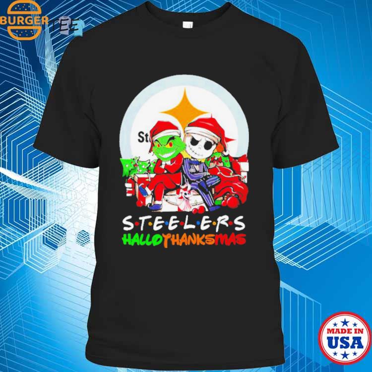 Official Grinch and Jack Christmas Pittsburgh Steelers NFL t-shirt