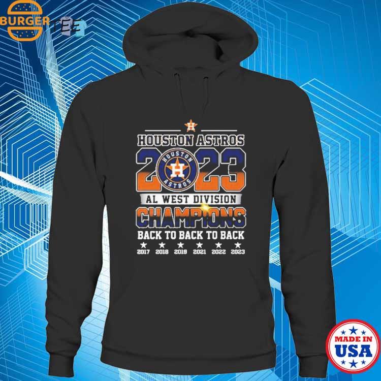 Official Houston Astros AL West Back To Back To Back Champions