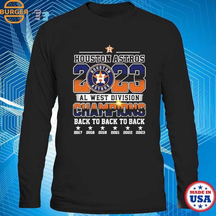 Houston Astros AL West Division Champions Back To Back To Back T-Shirt,  hoodie, sweater, long sleeve and tank top