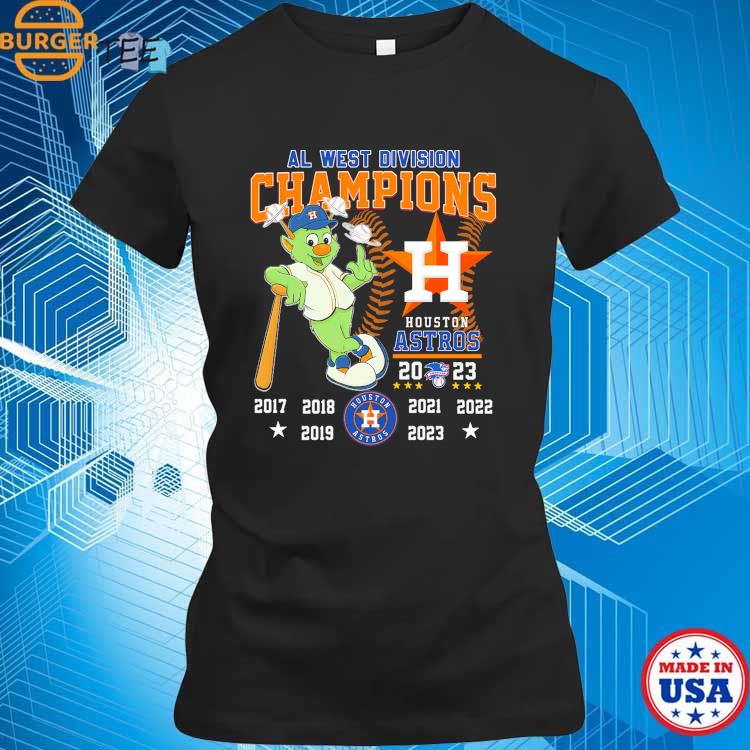 Houston Astros Al West Division Champions 2023 mascots shirt, hoodie,  sweater, long sleeve and tank top