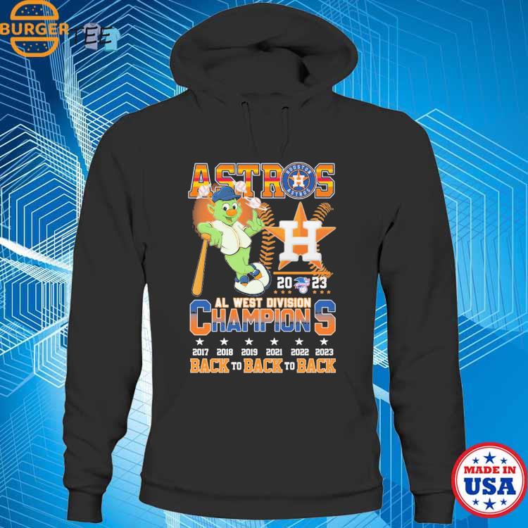 Houston Astros Mascot back to back to back 2021 2022 2023 al west
