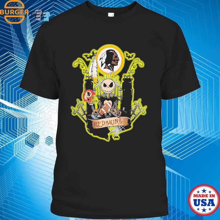 Jack Skellington Halloween Washington Redskins Fan Unisex T-shirt - Shibtee  Clothing