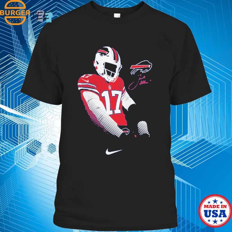 Buffalo Bills Youth JOSH ALLEN RED NAME & NUMBER S/S TEE