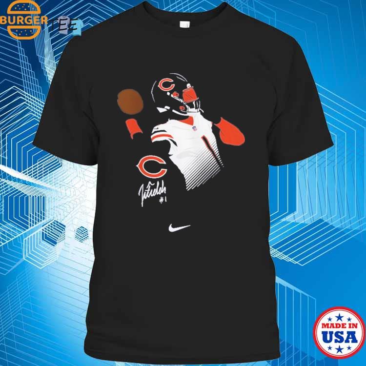 Toddler Justin Fields Navy Chicago Bears Player Name & Number T-Shirt