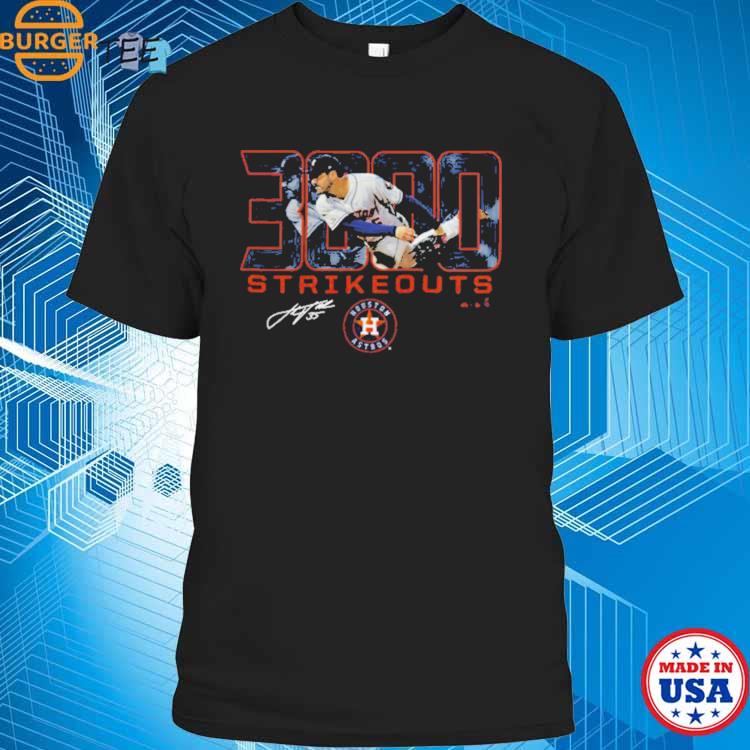 Justin Verlander Houston Astros 3000 Career Strikeouts T Shirt