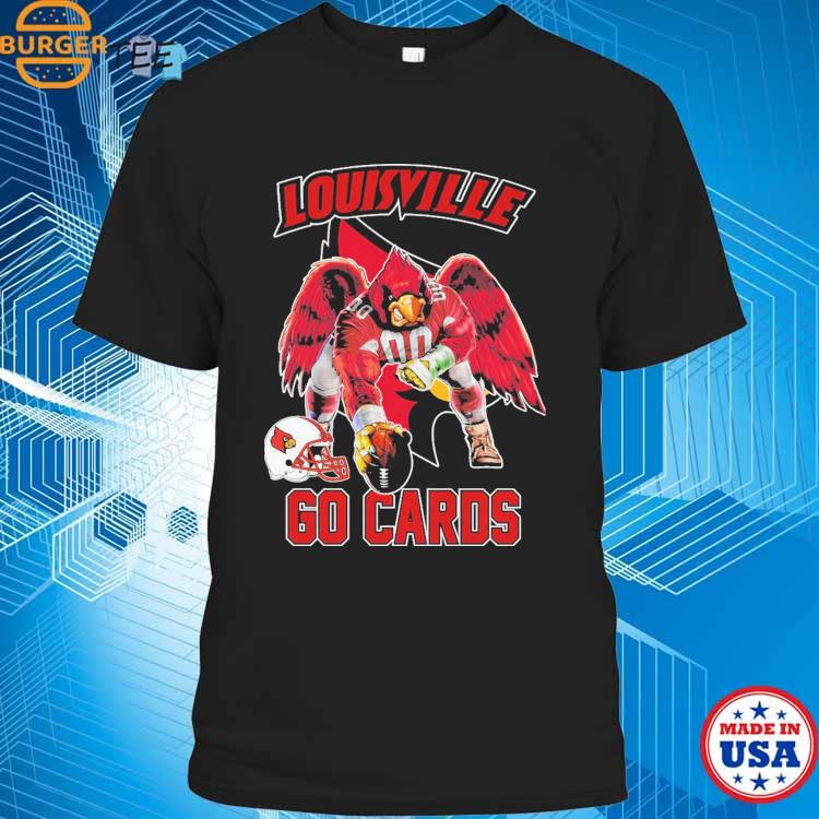 Louisville Cardinals Shirt Mascot Wear Helmet Cards Football