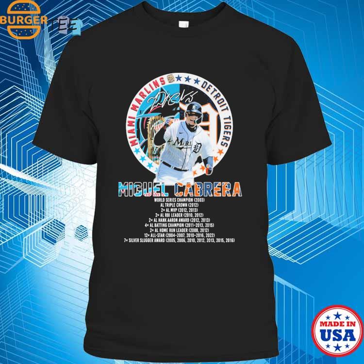 Official miguel Cabrera Detroit Tigers And Florida Marlins T Shirt, hoodie,  sweatshirt for men and women