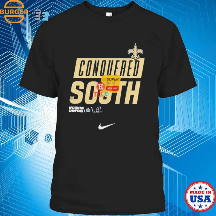 New Orleans Saints Conquered The South Nfl 2023 Playoff Shirt - Peanutstee